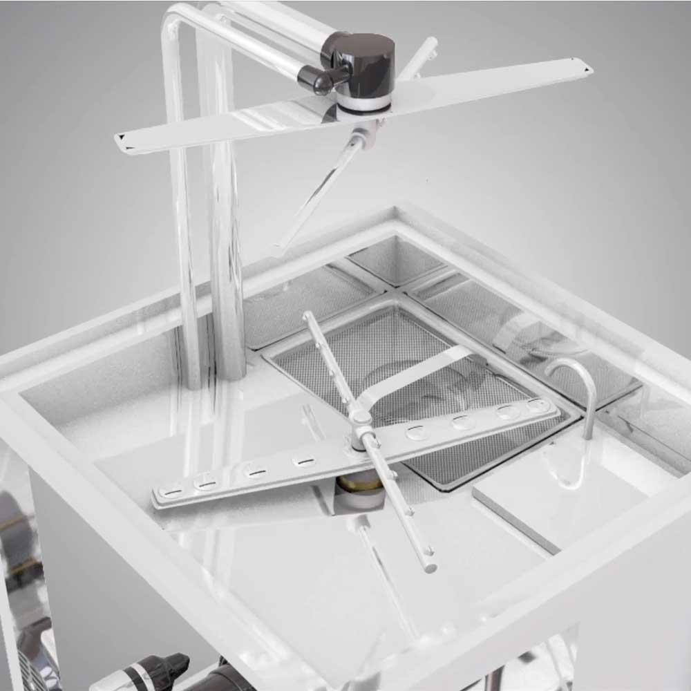 commercial passthrough (hood) dishwasher