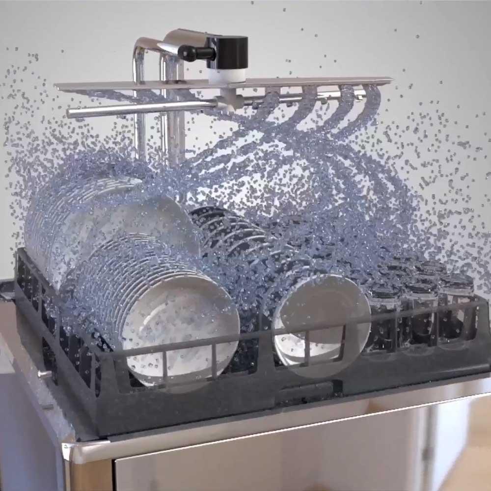 commercial passthrough (hood) dishwasher